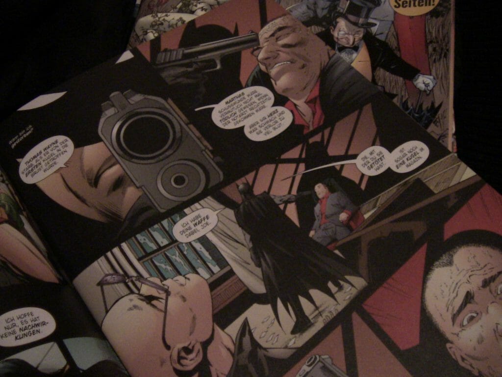 Batman trägt noch immer die Waffe mit sich, durch die seine Eltern gestorben sind... Batman # 25 - Panini 2007